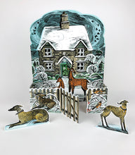 Load image into Gallery viewer, Christmas Cottage Advent Calendar By Angela Harding