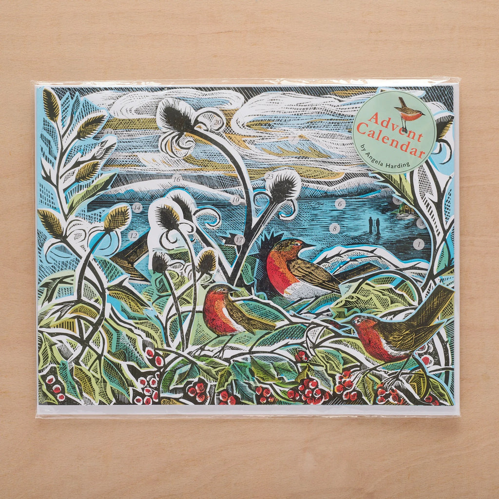 Midwinter Robins Advent Calendar by Angela Harding
