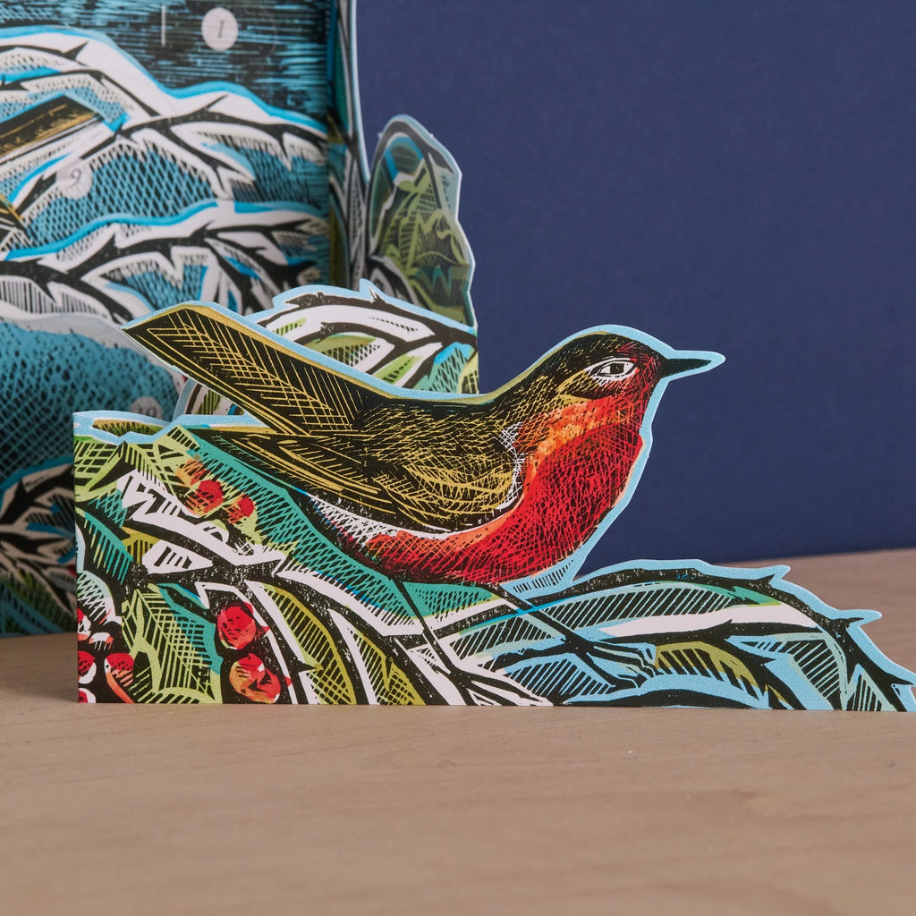 Midwinter Robins Advent Calendar by Angela Harding
