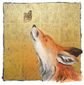 Fox and the Painted Lady with Gold leaf, by Jackie Morris