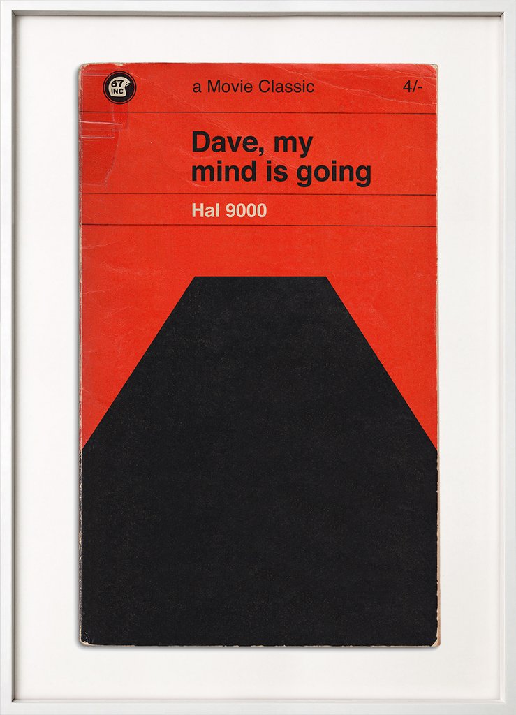 Dave (2001: A Space Odyssey) movie book cover print