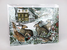 Load image into Gallery viewer, We Three Hares Freestanding advent calendar by Angela Harding
