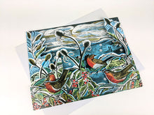Load image into Gallery viewer, Midwinter Robins Freestanding Advent Calendar by Angela Harding
