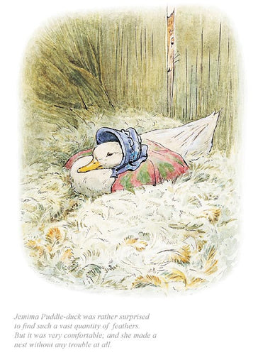 Beatrix Potter - Jemima was surprised to find a quantity of feathers