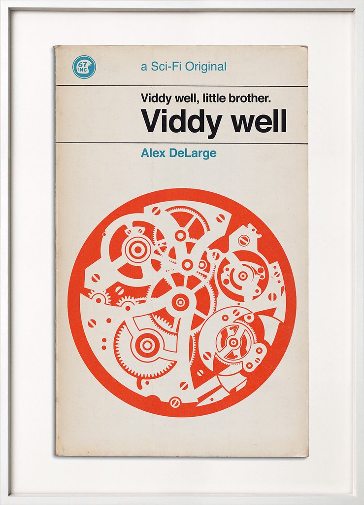 viddy well clockwork orange book cover movie print