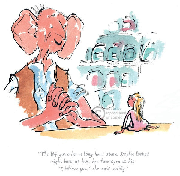 Roald Dahl - The BFG gave her a long hard stare