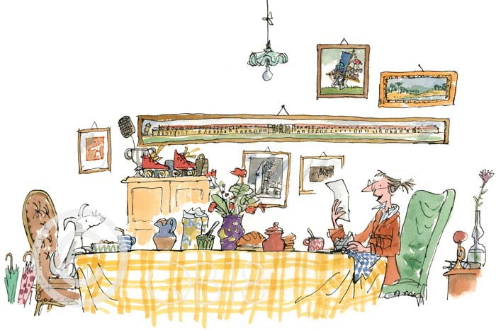 Quentin Blake - Mrs Armitage read the letter to Breakspear